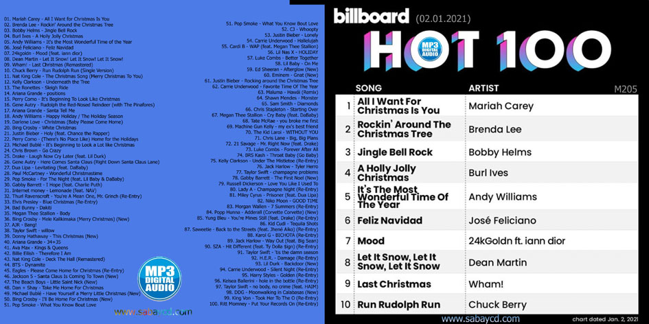 Mp3 สากล A B C Billboard Hot 100 Singles Chart 02 01 2021